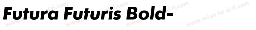 Futura Futuris Bold字体转换
